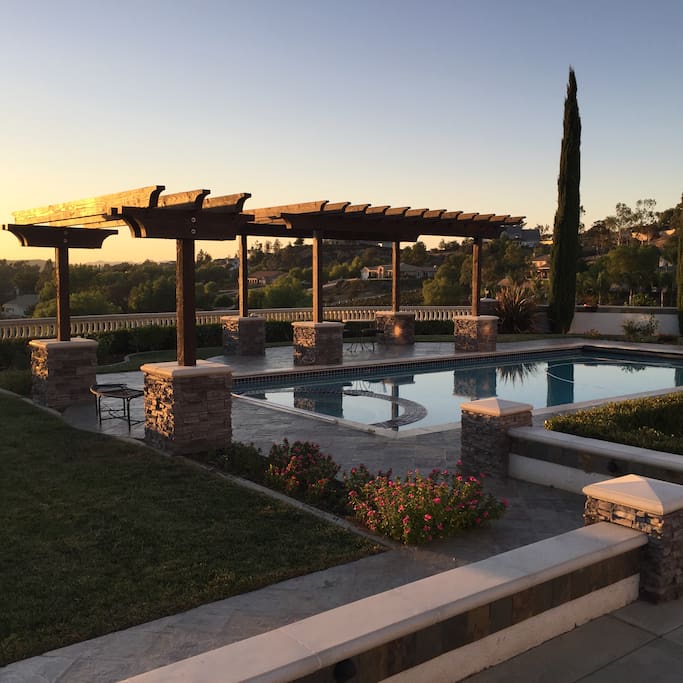 You have shared access to the pool and hot tub.