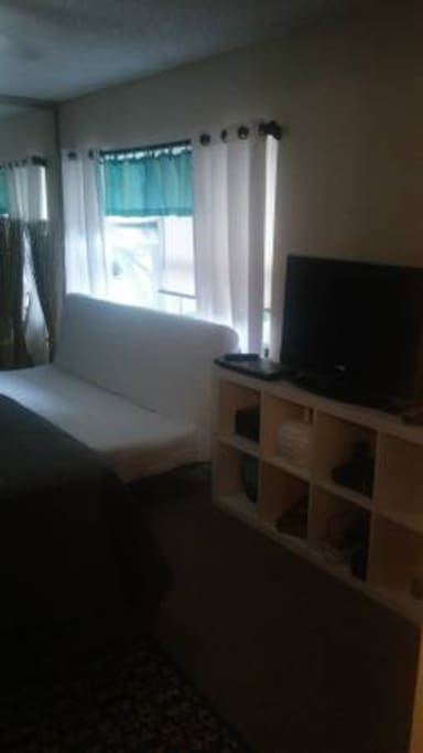 Sofa and TV