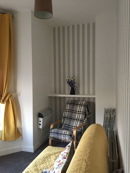 Alternative view of living room/second bedroom.