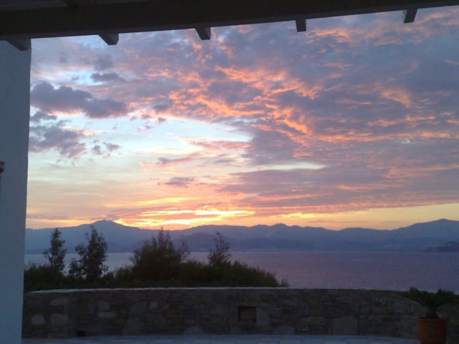 Sunrise from the main terrace