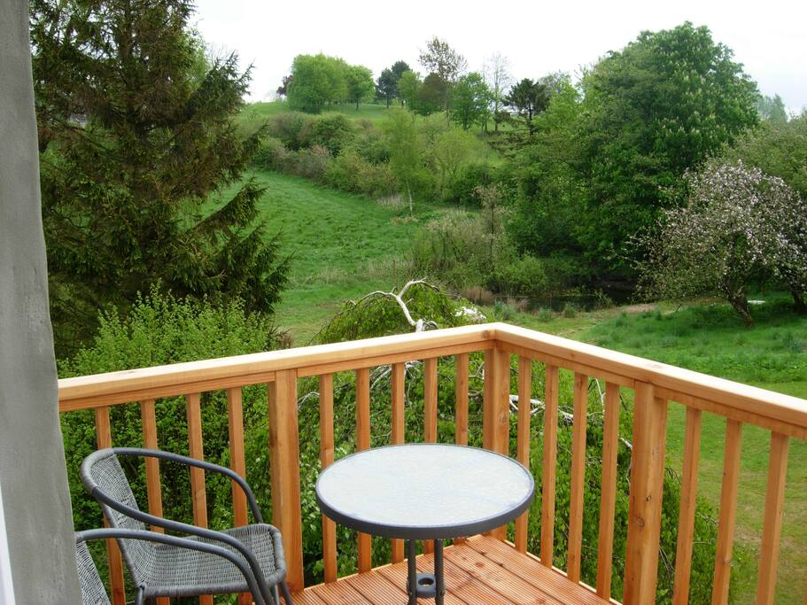 Blick vom Balkon
