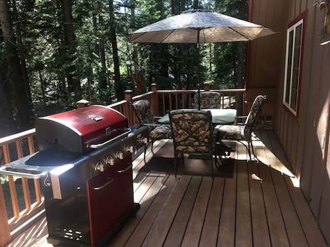 Multi Level A-Frame Cabin w/ private hot tub/sauna