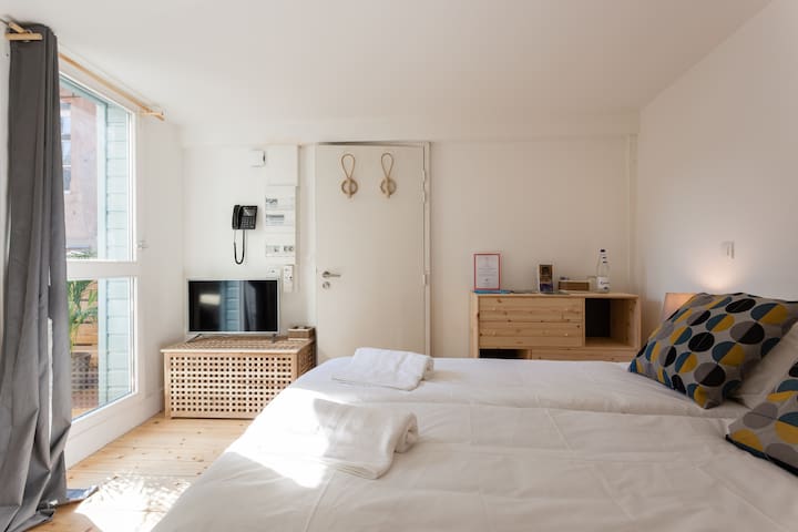 1P - En plein coeur du centre ville avec terrasse