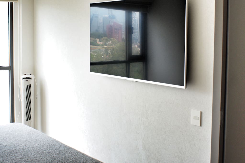 Smart 50 inches TV in master bedroom