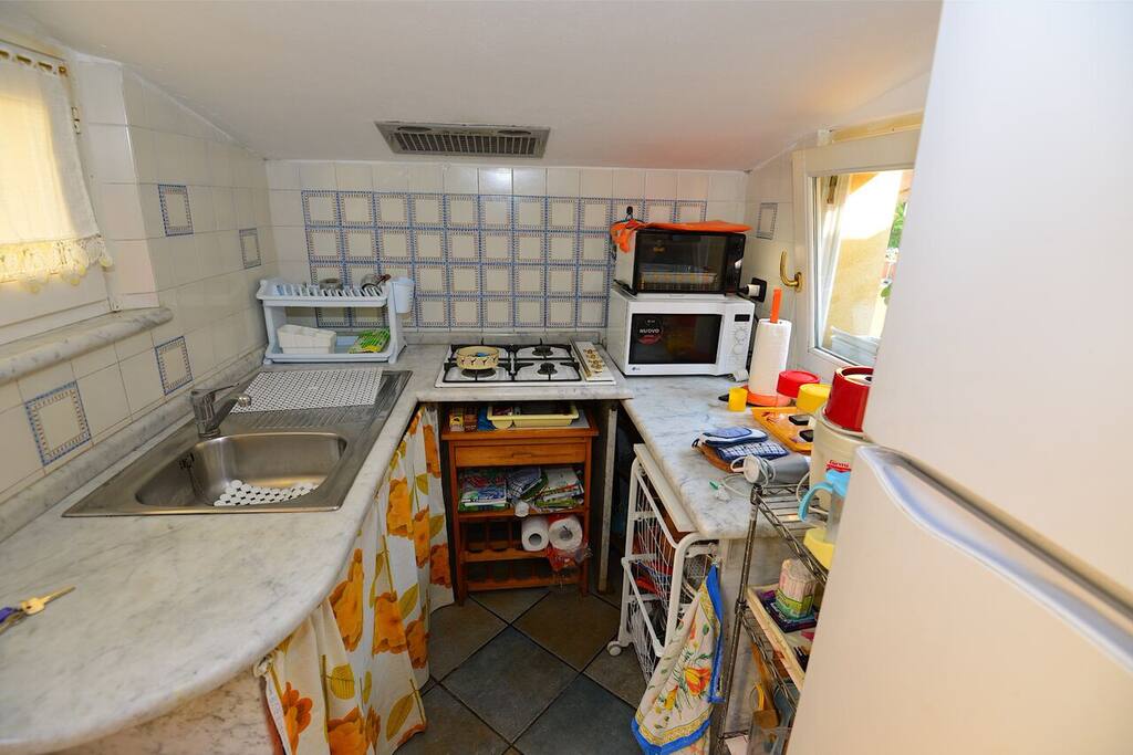 Kitchen space in the living room