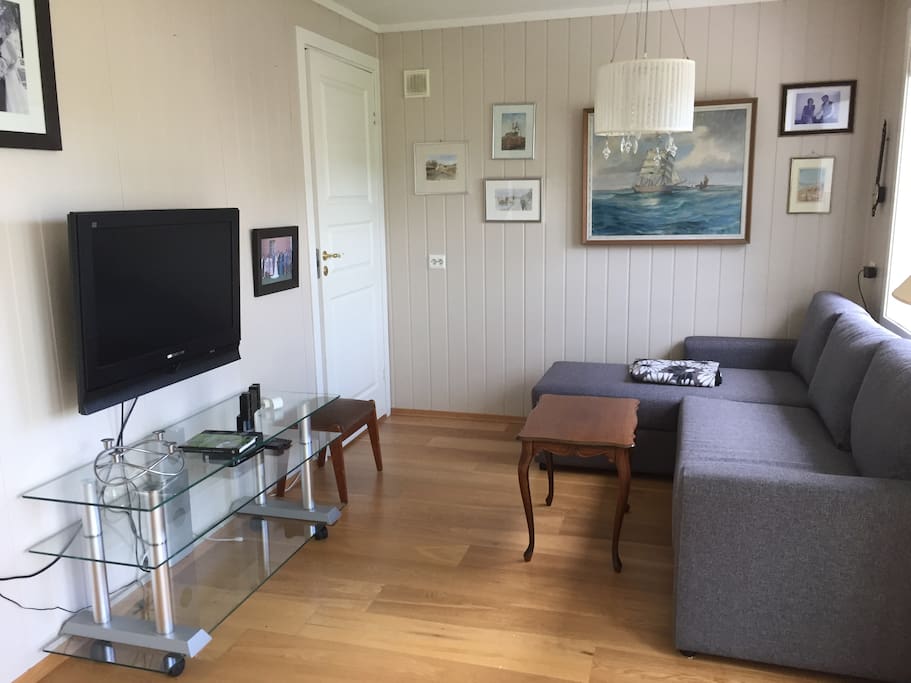 Stue med dobbel sovesofa