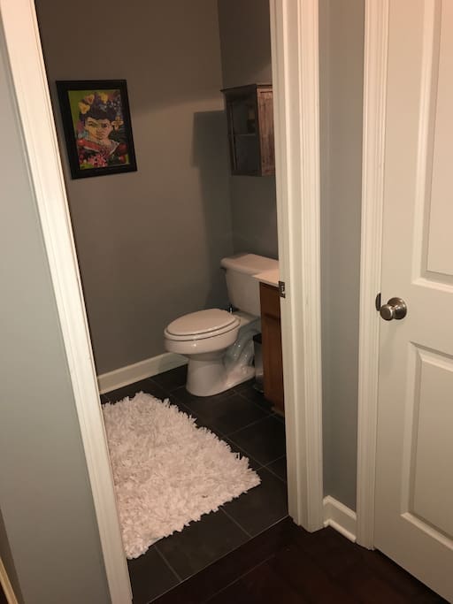 1/2 BATHROOM
Located downstairs