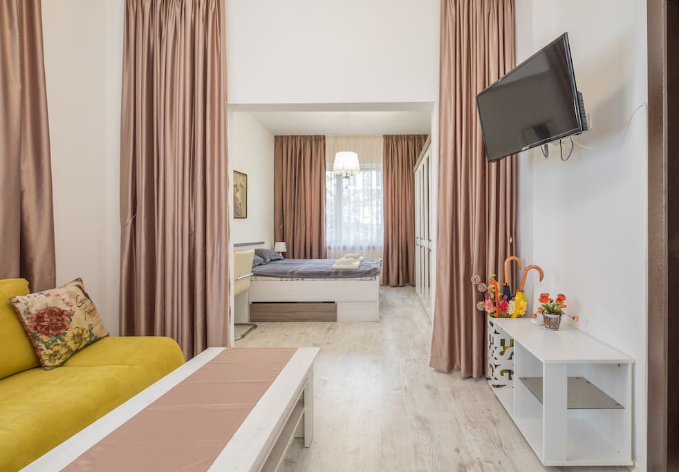 Transition to the bedroom from the living area