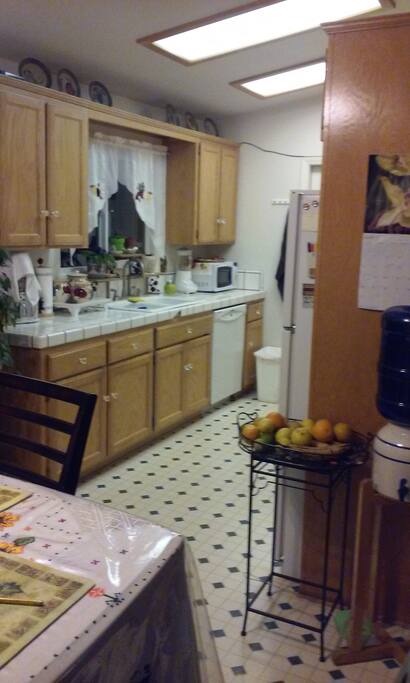 This is the kitchen. La cocina
