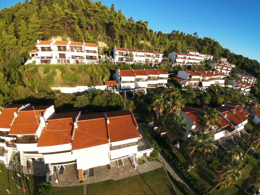 drone view of the complex