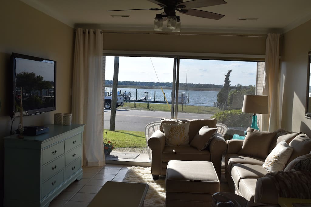 Living Room - watch sunsets from your own couch