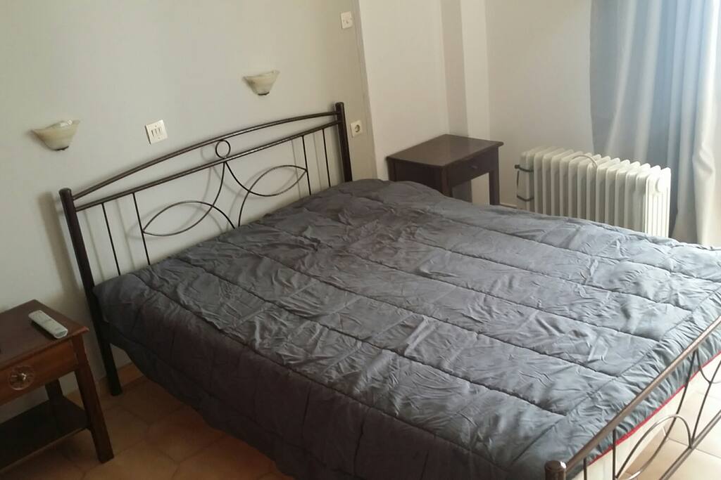 The Double Bedroom. Baby cot available
