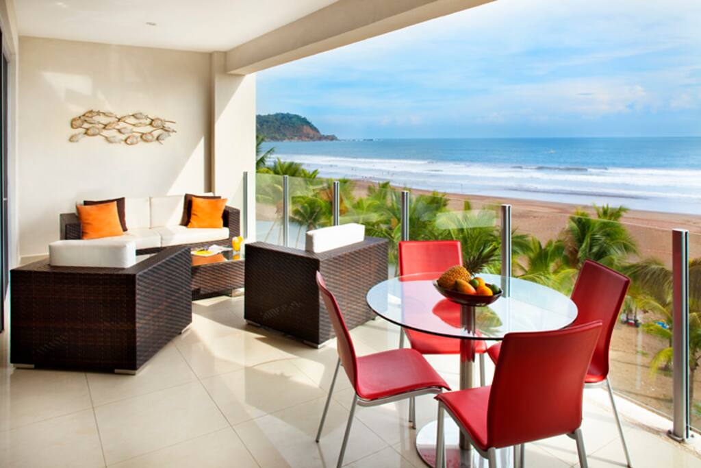 Ocean Front luxury 2 bedroom condo 402N Apartments for Rent in Jaco