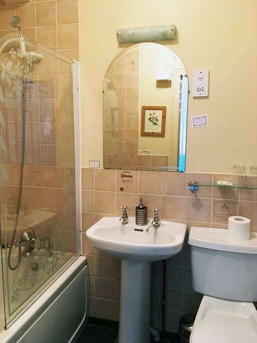 Private bathroom with hot tub