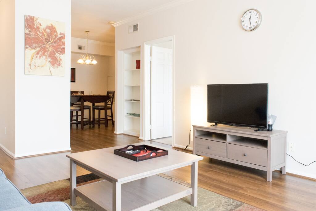 Spacious living and dining areas