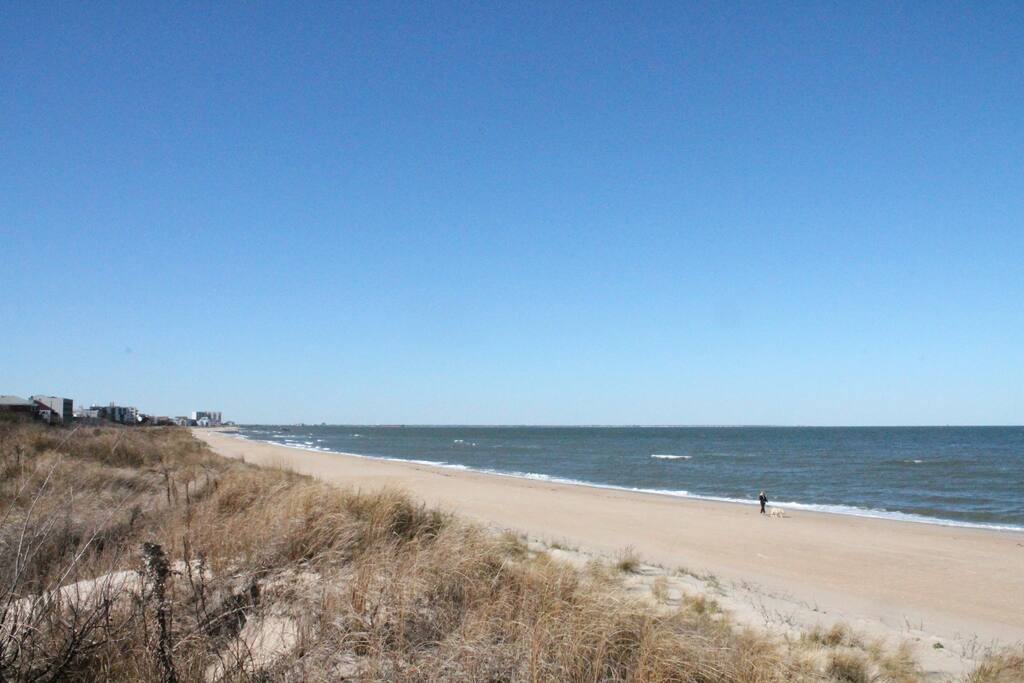 View from private beach path