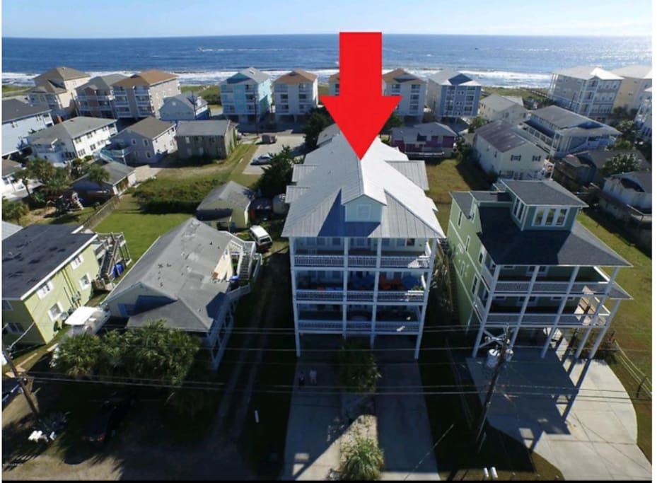 Aerial view of home