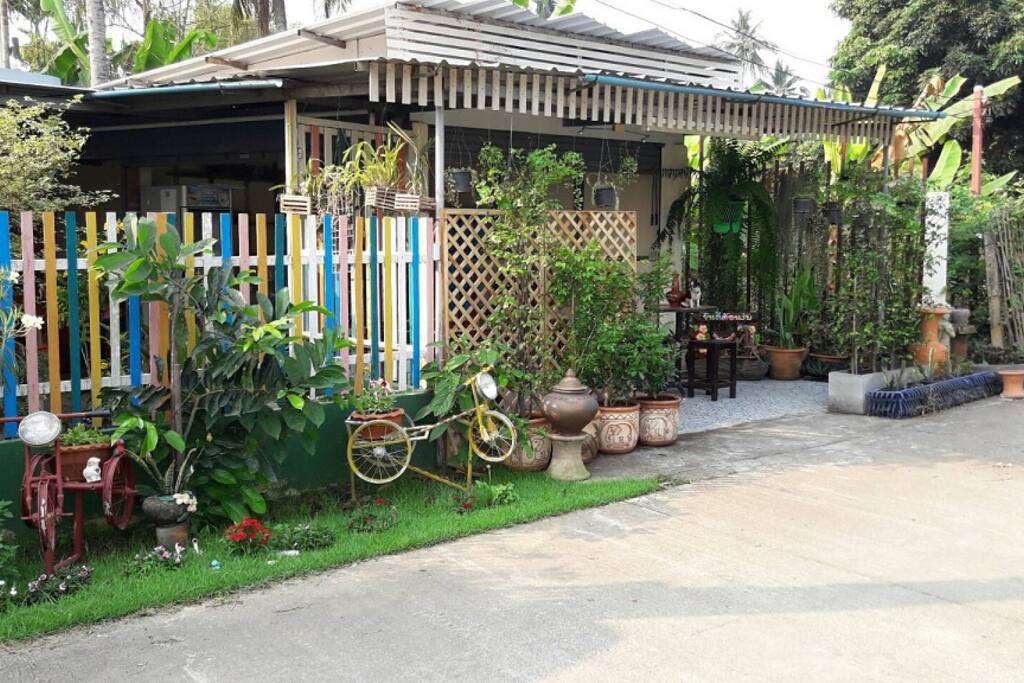 front of coffeeshop