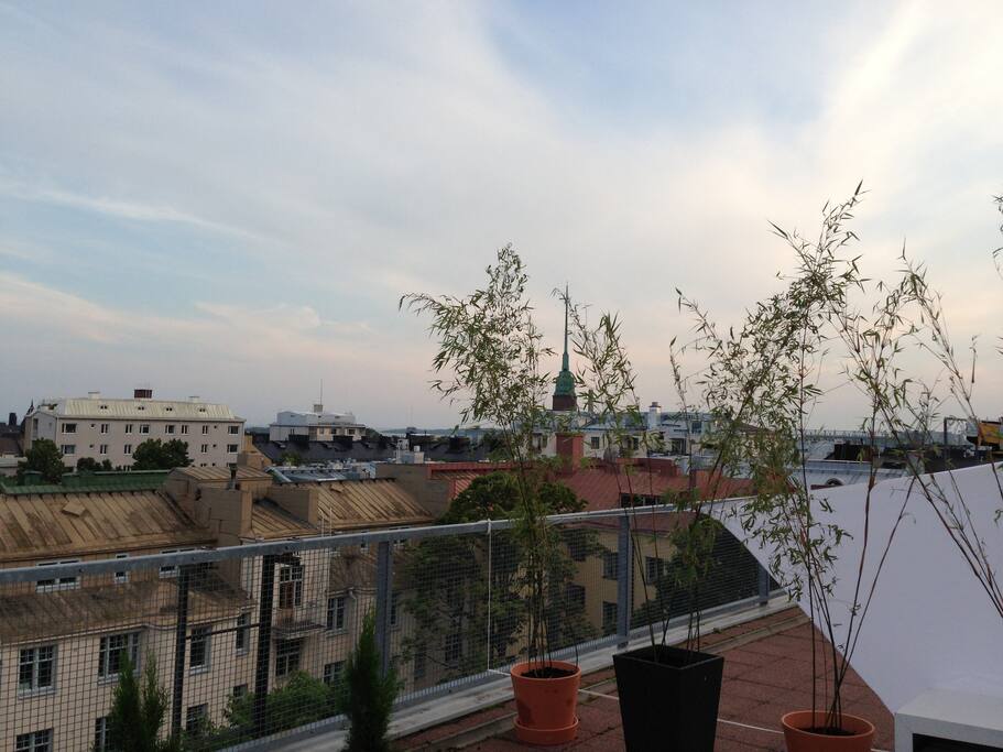 The terrace view towards the common terrace