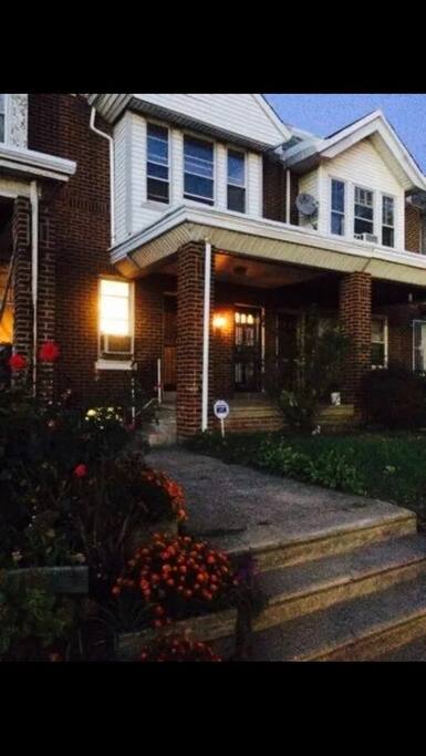 Picture of house at night