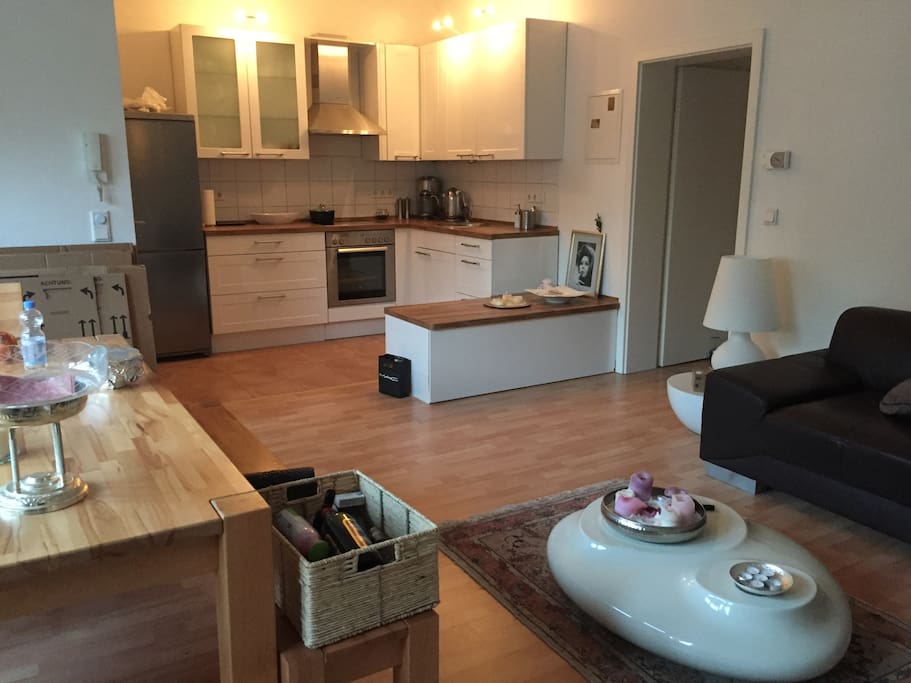open plan kitchen