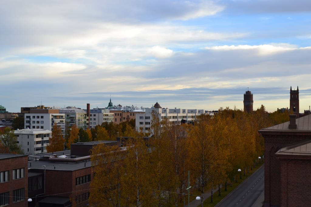 City Center nearby, Beautiful view in autumn.