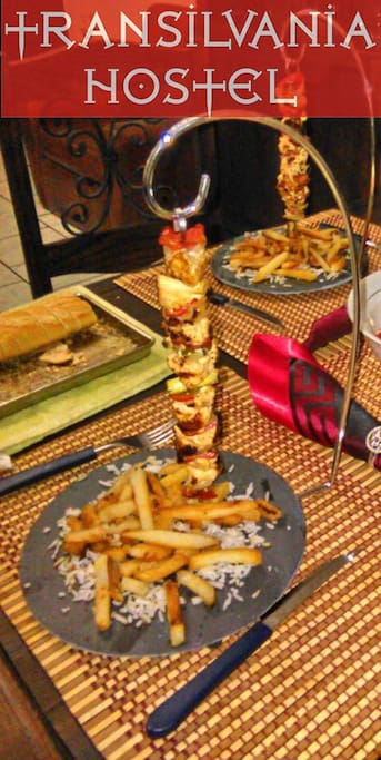 Servicio de comidas medievales