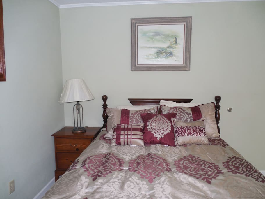 Your room Queen sized bed