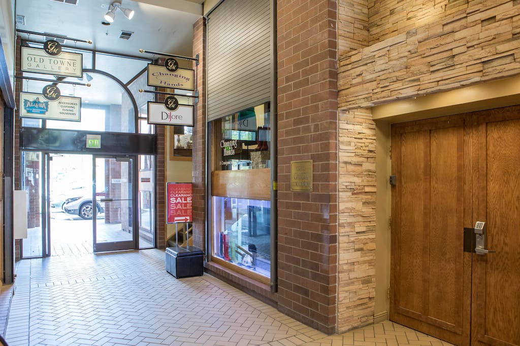 Secure Entry via keypad codes to elevator and condo access
