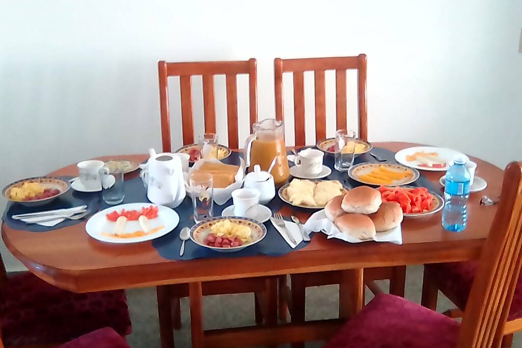 Servicio de Desayuno no incluido en el precio