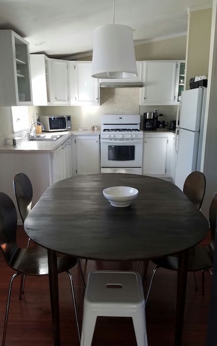 Large kitchen with spacious dining space