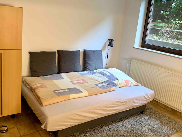 独立厨房客厅的第二张床。 