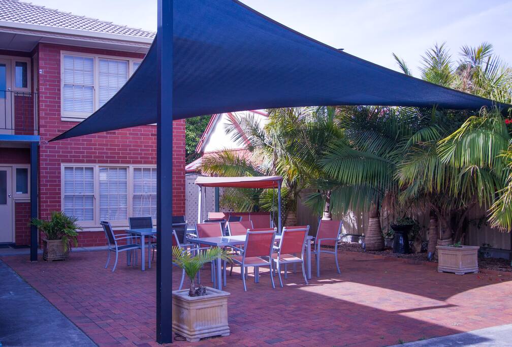 Shared outside area with BBQ