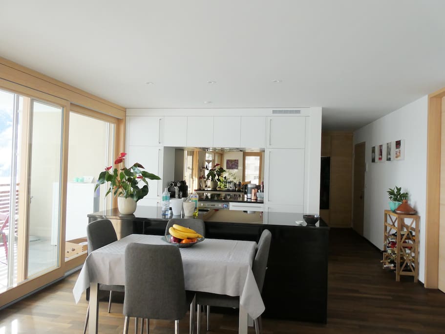 Kitchen and dining space