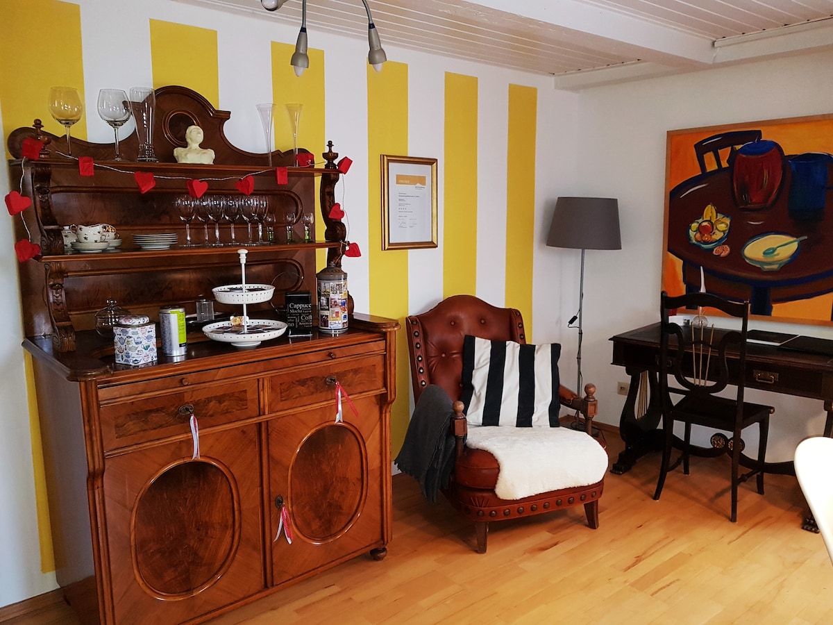 Successful Airbnb property: In a prime location, charming, quiet, 2-room apartment. 2nd floor in Regensburg