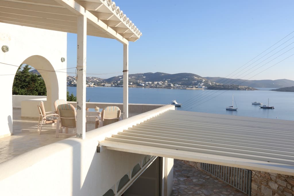Villa Marfo amazing sea view from the upper level veranda