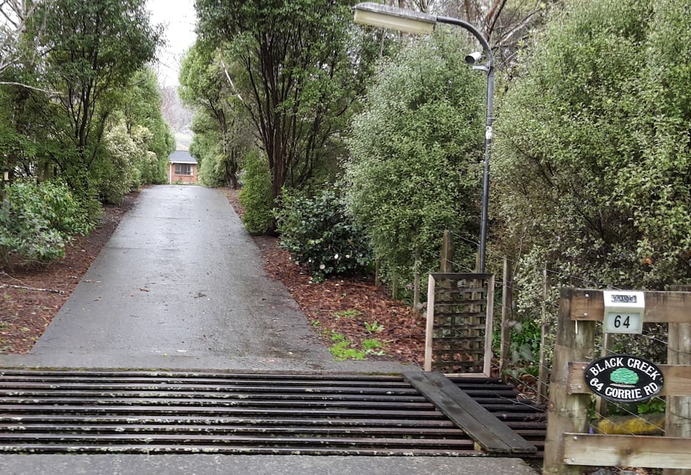 The entrance to "Black Creek" 64 Gorrie Road