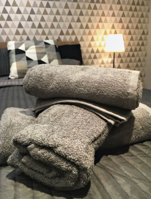 Clean and warm towels.