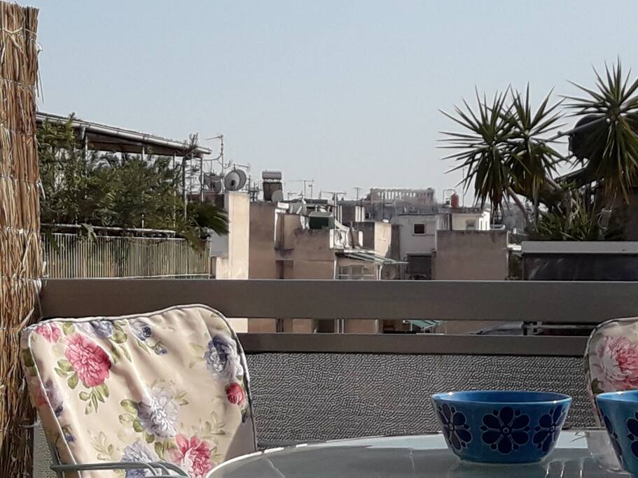 Acropolis view from the roofgarden