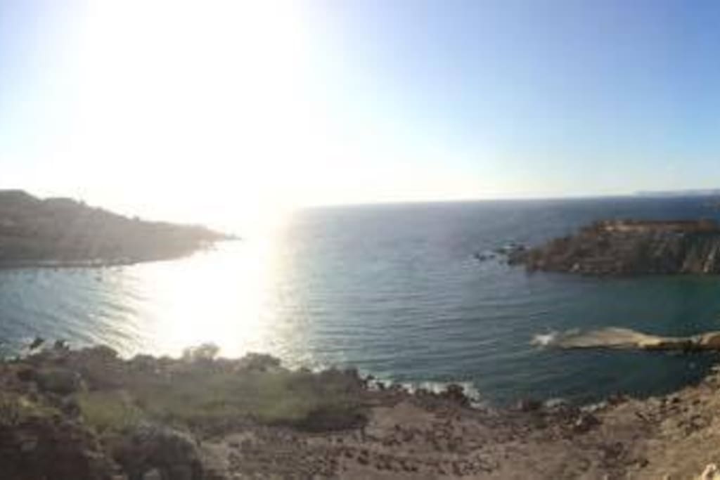 close to the beach...15min by bus or 30-45min walk