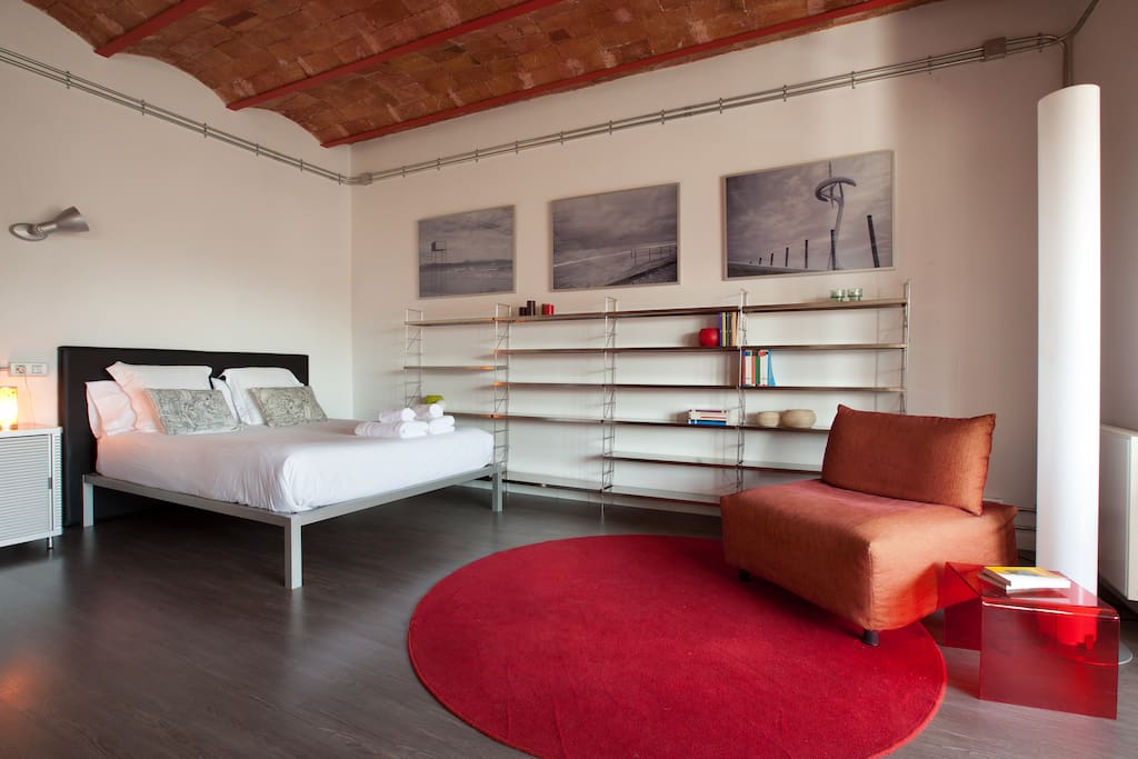 Bright sleeping area