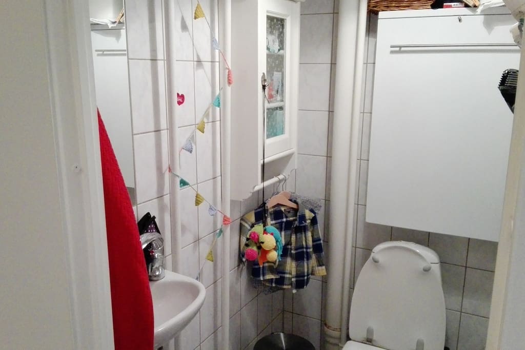 Toilet med pusleplads