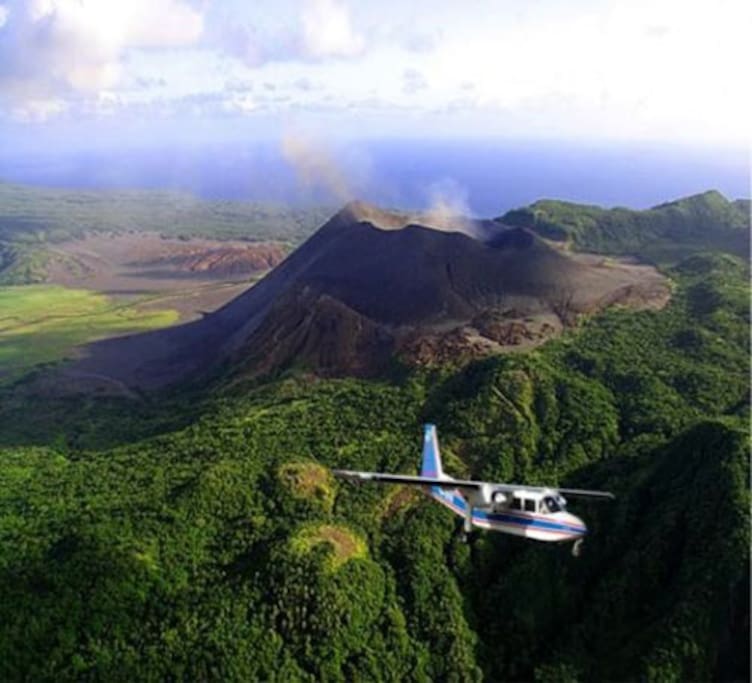Yasur Volcano from the air.