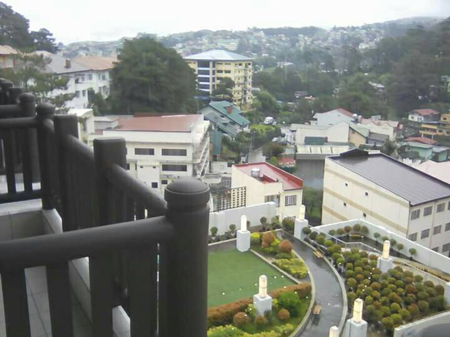 View from the balcony....