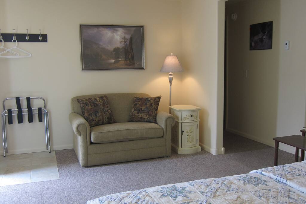 Bedroom #3 with loveseat.