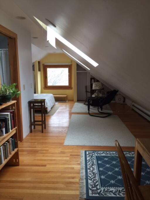 large sunlit studio