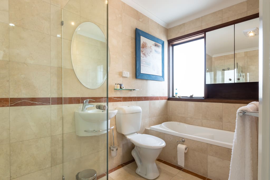 Classic marble bathroom