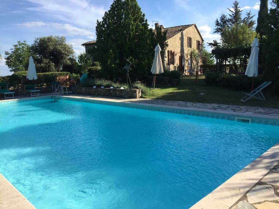 The large, panoramic pool