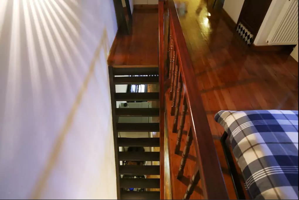 Staircase to second floor.