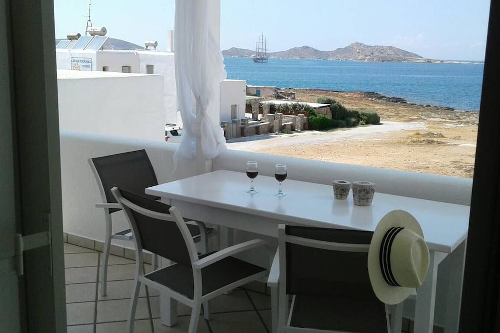 the Aegean sea is two steps away